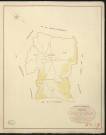 Cuverville. Tableau d'assemblage du Plan Parcellaire de la Commune de Cuverville. _ Canton des Andelys - Andelys - Eure. _ Terminé sur le terrain le 5 novembre 1828, sous l'administration de M. Le Vicomte Raymond Delaitre, Préfet - M. Gaulier, Maire et sous la direction de M. Hurtrelle, Directeur des Contributions directes. _ - M. Hautier, Géomètre en chef. _ Par M. Canu, Géomètre de 1re classe