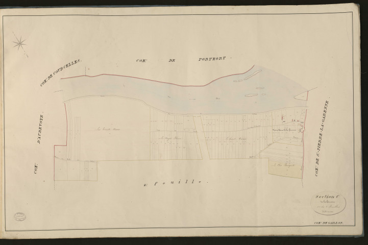 Gaillon. Section C _ de la Garenne _ 1re de 2 Feuilles