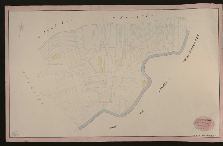 Sainte-Geneviève-lès-Gasny. Section B _ de la haute Roquette _ 4e de 5 Feuilles