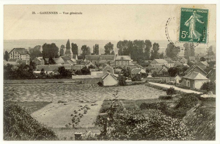 Garennes-sur-Eure. Vue générale.
