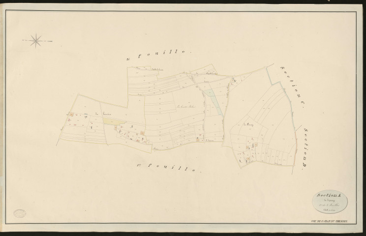 Saint-Jean-du-Thenney. Section A _ de L'épinay _ 2e de 3 Feuilles