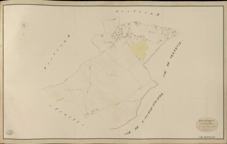 Pullay. Section C _ de la Fauvellière _ 2e et dernière Feuille
