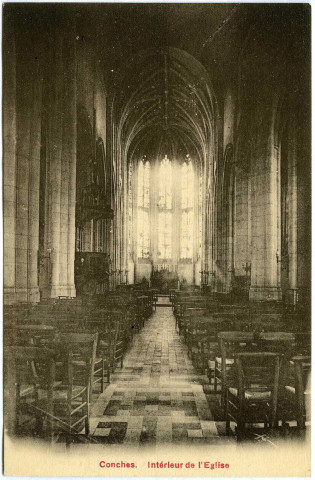 Conches-en-Ouche. Intérieur de L'Église.