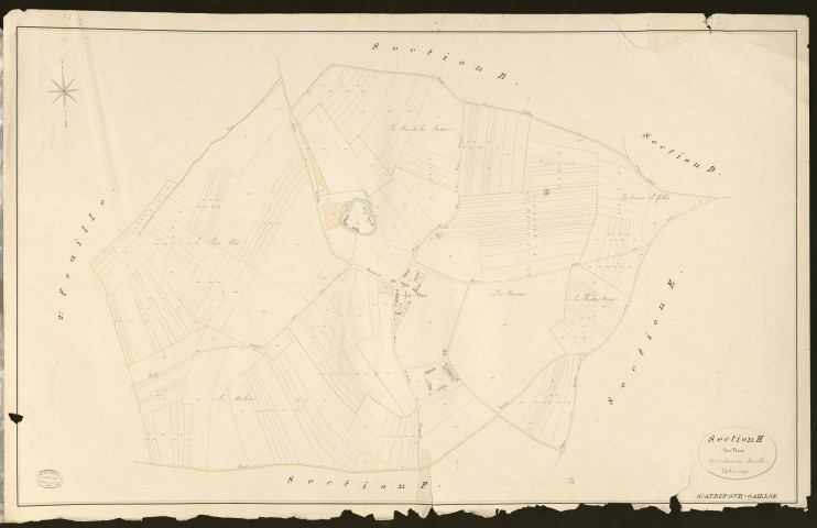 Saint-Aubin-sur-Gaillon. Section H _ des Nocs _ 2e et dernière Feuille