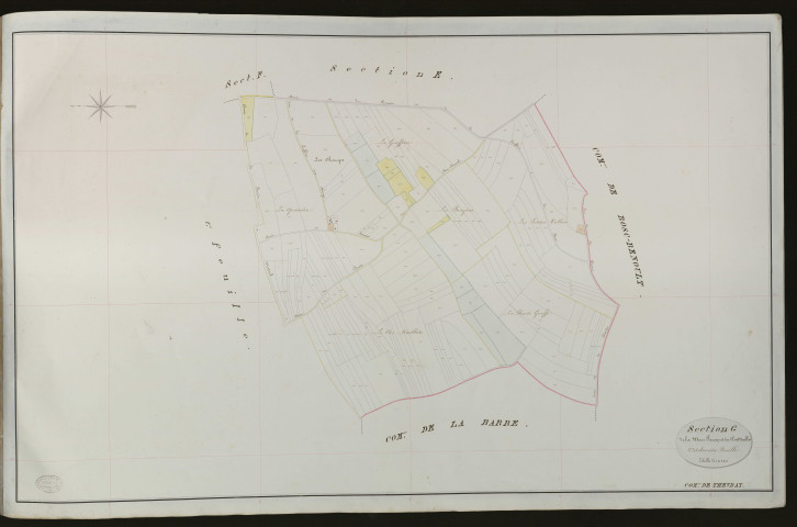 Thevray. Section G _ de la Mare perron et du Clos maillot _ 2e et dernière Feuille