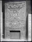Moulage de panneau de porte de l'église Saint-Maclou de Rouen (Seine-Maritime).
