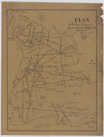 "Plan de la forêt d'Evreux appartenant à l'impératrice Joséphine"