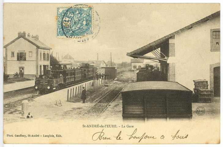 Saint-André-de-l'Eure. La Gare.