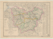 Carte du département de l'Eure … sous Beverini-Vico, préfet