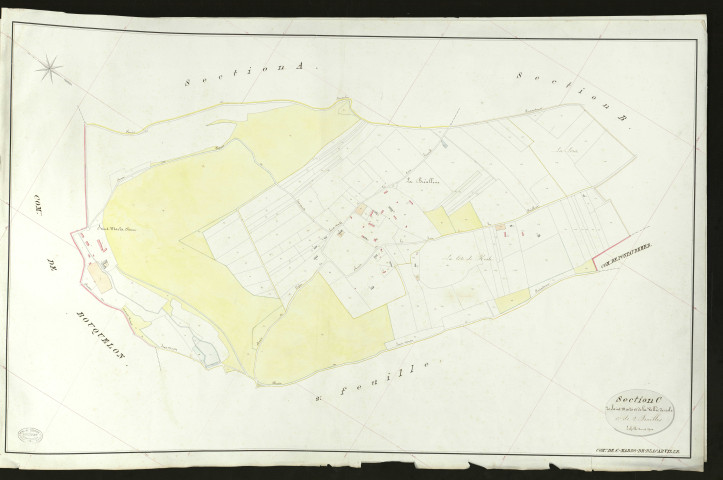 Saint-Mards-de-Blacarville. Section C _ de Saint Mards et de la Vallée derisle _ 1re de 2 Feuilles