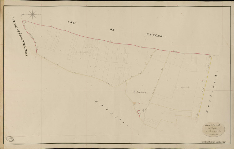 Bois-Arnault. Section B _ de l'Eglise _ 1re de 2 Feuilles