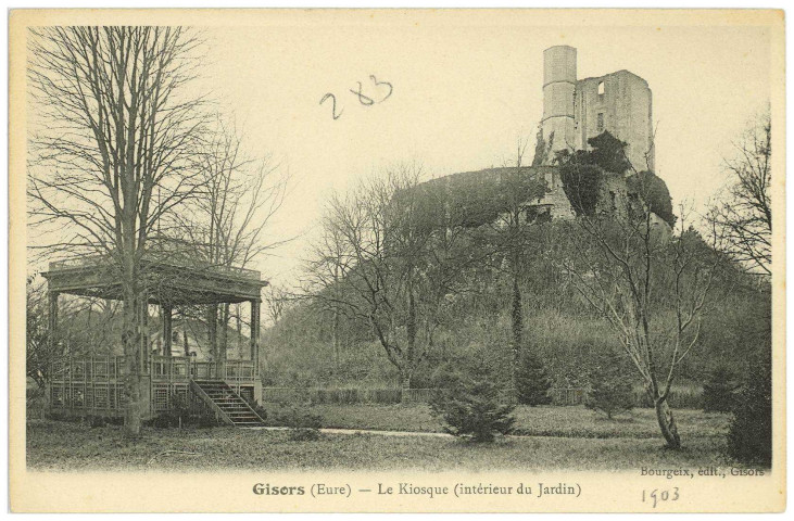 Gisors. Le Kiosque (intérieur du Jardin).