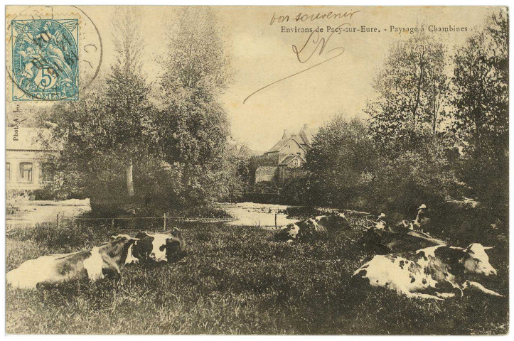 Hécourt. Environs de Pacy-sur-Eure - Paysage à Chambines.