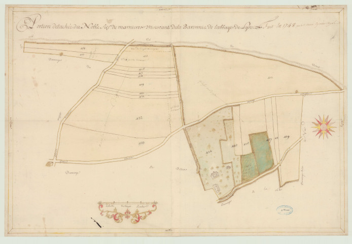 Bois-Anzeray - "Portion détachée du noble fief de Marnières mouvant de la baronnie de l'abbaye de Lire". *