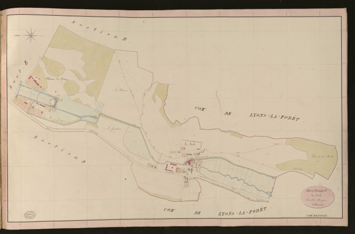 Rosay-sur-Lieure. Section C _ du Roule _ Feuille Unique