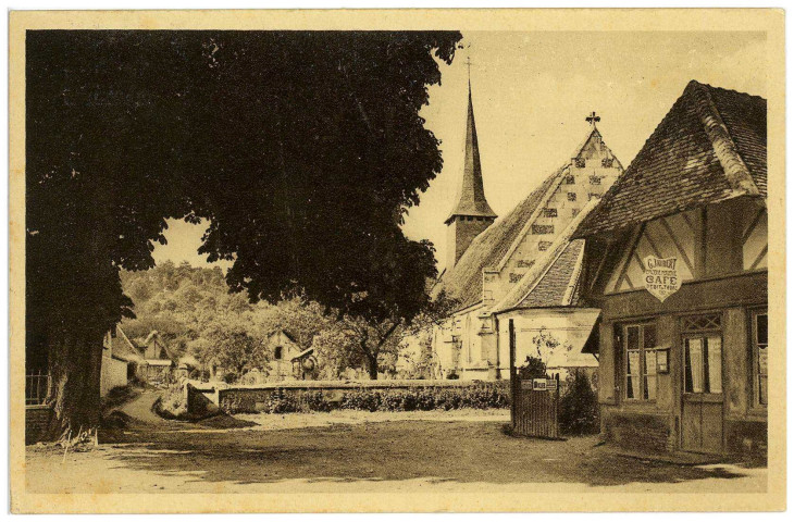 Grosley-sur-Risle. [Vue du bourg].