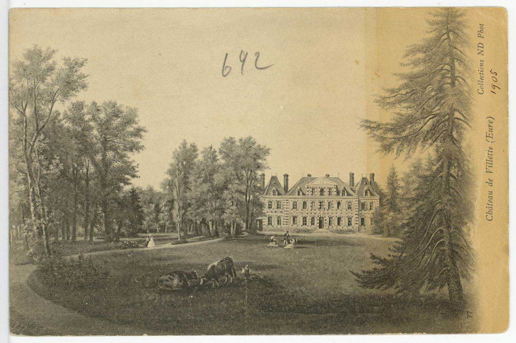 Villez-sous-Bailleul. Château de Villette.