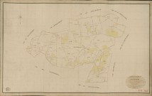Bois-Normand-la-Campagne. Tableau d'assemblage _ du Plan Parcellaire de la Commune de Bois-Normand _ Canton de Rugles - Evreux - Eure. _ Terminé sur le Terrain le 13 Juillet 1835, sous l'administration de M. A Passy, Préfet _ M. Petit, Maire _ et sous la Direction de M. Marel, Directeur des Contributions directes _ M. Lefébure, Géomètre en Chef. _ Par M. Charpentier, Géomètre de 1re classe.