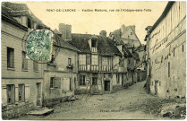 Pont-de-l'Arche. Vieilles maisons, Rue de L'Abbaye sans toile.