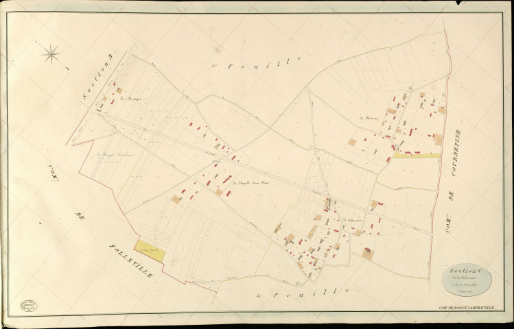 Boissy-Lamberville. Section C _ de la Cahonnais _ 2e de 3 Feuilles