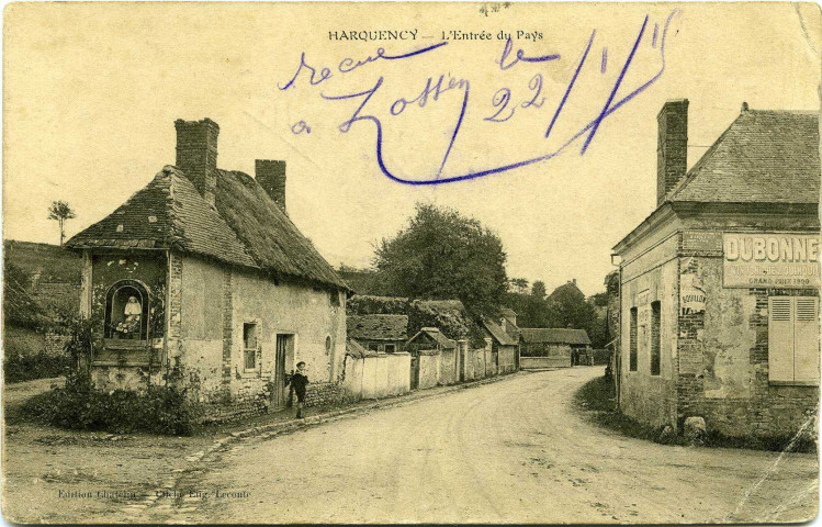 Harquency. L'Entrée du Pays.