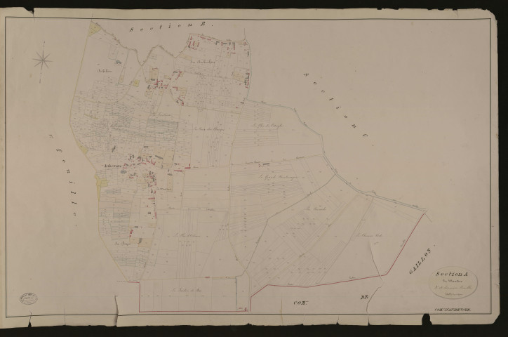 Aubevoye. Section A _ du Montier _ 3e et dernière Feuille