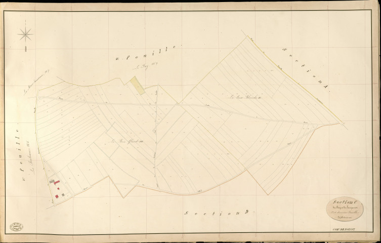 Boissy-sur-Damville. Section C _ du Fay et de Saugueuse _ 3e et dernière Feuille