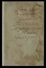 Procès-verbal manuscrit (incomplet) de l'assemblée générale (16, 17 et 27 mars 1789).