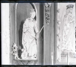 Statue d'une sainte de l'église Saint-Hilaire de Nogent-le-Sec (Eure).