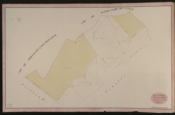 Panilleuse. Section C _ du hameau de Corville _ 2e et dernière Feuille