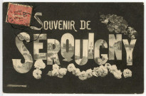 Serquigny. Carte souvenir.