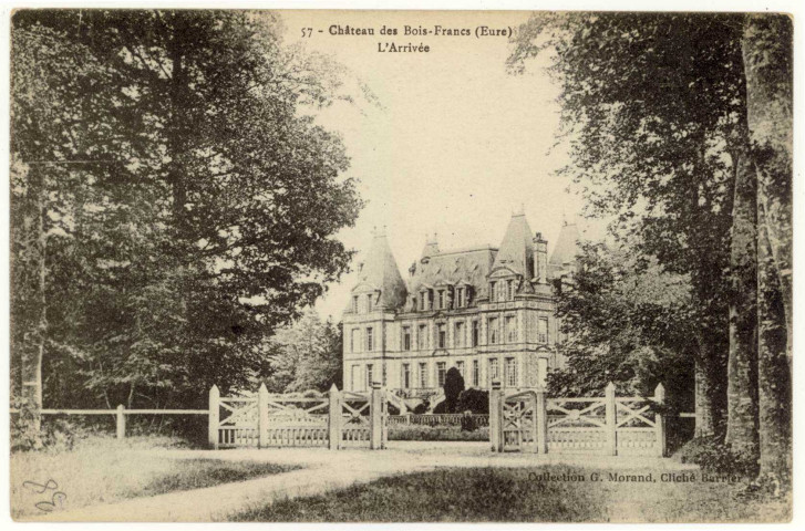 Barils (Les). Château des Bois-Francs. L'arrivée.