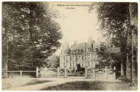 Barils (Les). Château des Bois-Francs. L'arrivée.