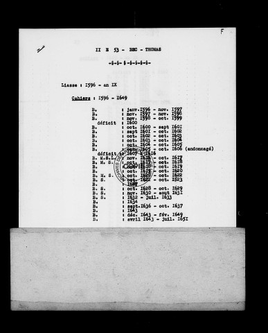 BMS (1596-1792)