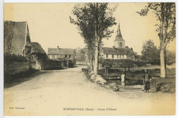 Surtauville. Route d'Elbeuf.