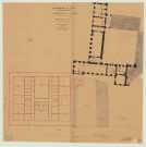 Bernay _"Avant projet de prison, plan du rez-de-chaussée".