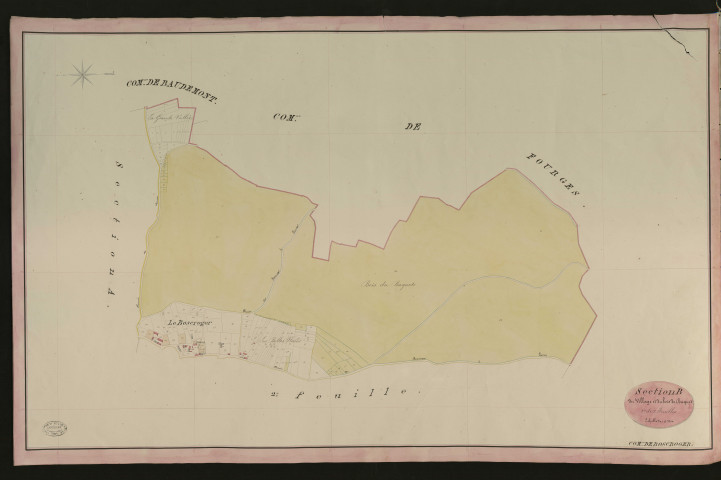 Bosc-Roger-sous-Baquet. Section B _ du Village et du bois de Baquet _ 2e et dernière Feuille