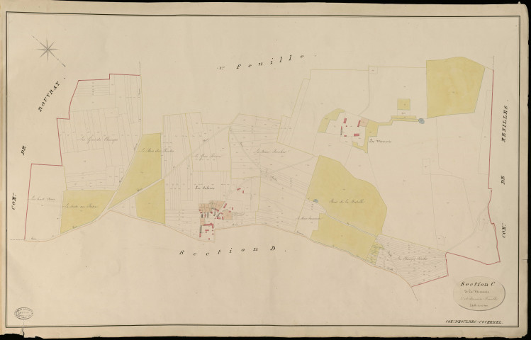 Houlbec-Cocherel. Section C _ de la Monnerie _ 2e et dernière Feuille