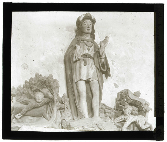 Église de Sainte-Marguerite-de-l'Autel (Eure), statue de Saint-Eustache.