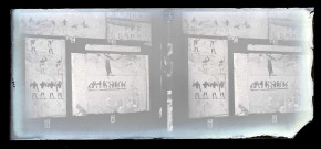 Salle et collections d'un musée égyptien.