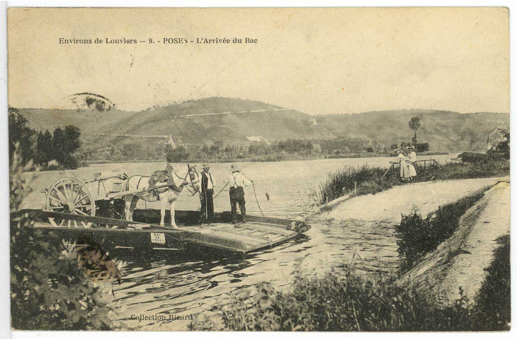 Poses. Environs de Louviers. - Poses - L'Arrivée du Bac.