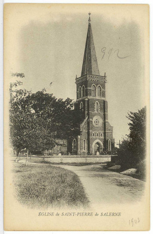 Saint-Pierre-de-Salerne. L'Eglise.