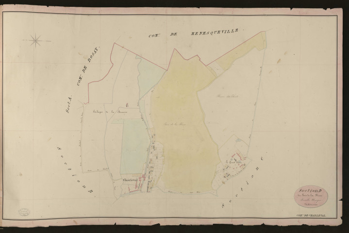 Charleval. Section D _ du bois de la Plesse _ Feuille Unique