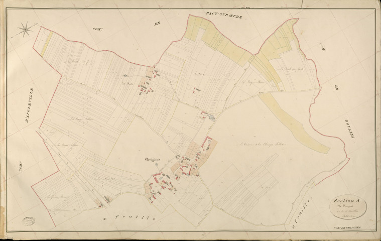 Chaignes. Section A _ de Chaignes _ 1re de 4 Feuilles