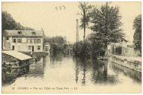 Gisors. Vue sur l'Epte au Tapis Vert.