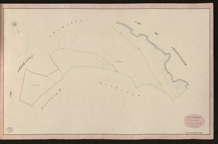 Bazincourt-sur-Epte. Section A _ du Château Saussard _ 2e et dernière Feuille