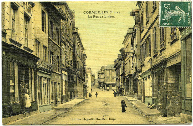Cormeilles. La Rue de Lisieux.