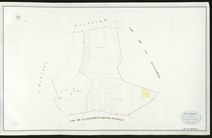 Chamblac (Le). Section C _ du Bocage _ 2ème et dernière feuille _ Echelle de 1 à 2500