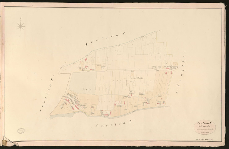 Andelys (Les). Section D _ de Feuquerolles _ 4e et dernière Feuille