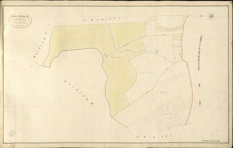 Glisolles. Section A _ de la Brétonnière _ 2e de 4 Feuilles
